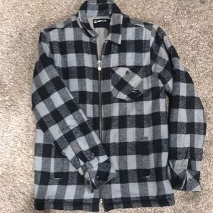 Youth large split flannel jacket